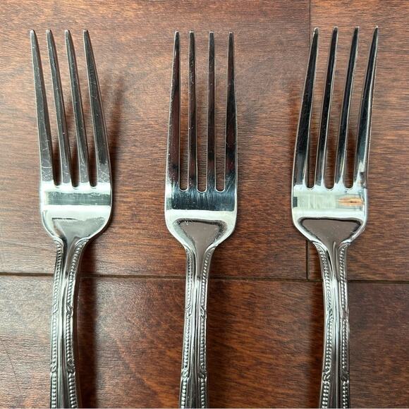 Waterford Russborough Stainless Steel Flatware Silverware Mixed Set, 9 Pieces - Picture 13 of 16